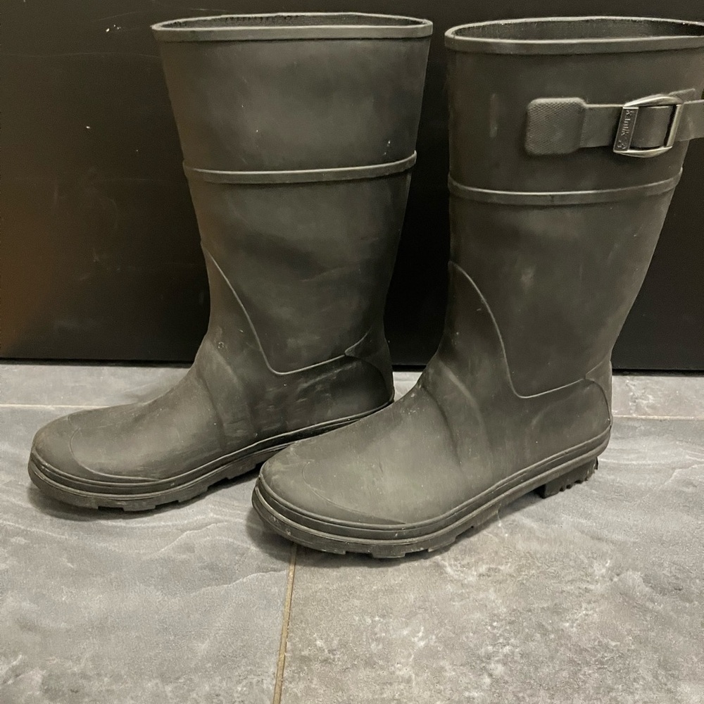 Kamik Black Kids Rain Boots